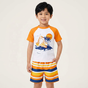 Ensemble de yoga pour garçons : T-shirt de compression à manches longues par sublimation, respirant, séchage rapide, UPF50+, écologique - Product Image 6