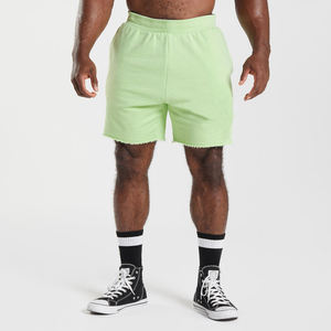 Personnalisé Vintage 100% Coton All Over Shorts Pour Hommes Designer Basketball Sweat 3d Écran Mousse Puff Imprimer Distressed Shorts - Product Image 1