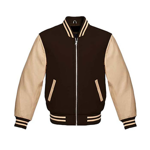 Mens Casual Fashionable Varsity Jacket Classic <b>Wool</b> Blend College Style Breathable Comfortable OEM Available Sizes Colors - Product Image 1