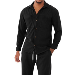 Made In Best Material Breathable Long Sleeve <b>Men</b> <b>Shirt</b> Sets <b>Summer</b> Season Latest Fashion Wear <b>Men</b> <b>Shirt</b> Sets - Product Image 6