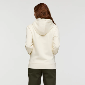 Sudadera crema minimalista con capucha de algodón pesado, bolsillo de canguro, uso diario informal, perfecto para descansar - Product Image 3