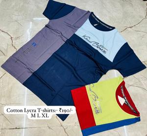 T-shirt décontracté 100% coton pour hommes, tissu tricoté doux et confortable, motif délavé, poids de 180 grammes, vêtements de tous les jours - Product Image 1