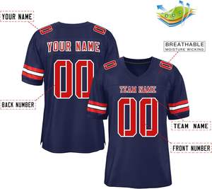 Maillots de football américain personnalisés à séchage rapide, antibactériens, protection UV, en maille polyester respirante, streetwear, clubwear, sportswear - Product Image 4