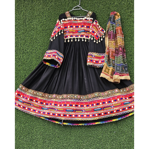 Nueva llegada vestido Kuchi afgano manga larga bordado musulmán mujeres ropa de fiesta - Product Image 3