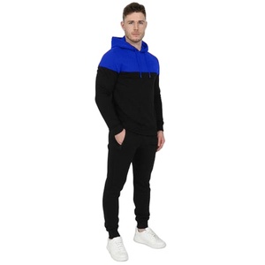 Pull à capuche et pantalon de survêtement de couleur unie pour homme, ensemble deux pièces de qualité supérieure, ODM - Product Image 2