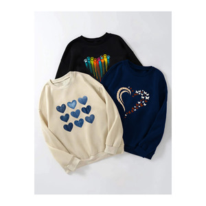 Felpa organica multicolore stampata e non stampata confezione da 3-Deal per l'inverno - Product Image 1