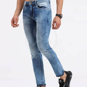 กางเกงยีนส์ผู้ชายผ้าโพลีเอสเตอร์ผ้าฝ้ายคุณภาพสูงดีไซน์ตามสั่งขนาด - Product Image 2