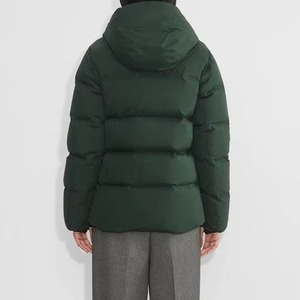 Chaqueta Acolchada para Mujer, Abrigo Acolchado con Forro de Borrego, Cálida, Impermeable, con Capucha Extraíble y Bolsillos con Cremallera - Product Image 3