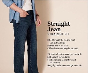 กางเกงยีนส์ผ้ายีนส์สีเทาสำหรับผู้ชายกลางแจ้งกระดุมหน้าแบนลำลองซักได้ระบายอากาศ - Product Image 6