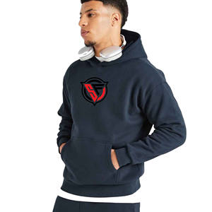 Men's Custom Logo Oversized Heavyweight Hoodies Fashionable 100% Cotton Sweatshirts for Winter - Product Image 6