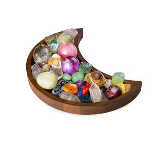 Bandeja de Madera Ecológica Hecha a Mano con Forma de Luna y Estrella para Servir Galletas, Proveedor Mayorista - Product Image 2