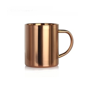 Mug Moscow Mule en cuivre de la plus haute qualité Tasse à jus de lait de forme ronde au design classique pour fournisseur en gros - Product Image 5