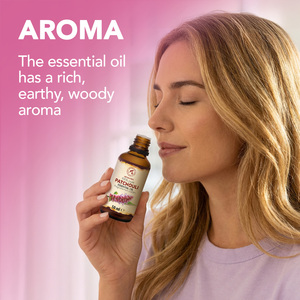 Aromatika Huile Essentielle de Patchouli 100% Pure 50ml Aromathérapie Naturelle Huile Essentielle Composée de Pogostemon Cablin - Product Image 3