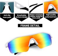 Lunettes de sport polarisées professionnelles de haute qualité pour la pêche cyclisme moto équitation lunettes de soleil/lunettes de protection UV400