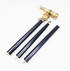 High Quality Telescope <b>Handle</b> with Separate Compass Natural Wooden Stick Black Wooden Walking Stick for Adults Senior Gentleman - Product Image 5