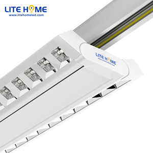 Barre lumineuse LED linéaire UGR<13 à économie d'énergie, 4 fils, 3 phases, 150 lumens par watt, éclairage sur rail LED pour étagère - Product Image 5