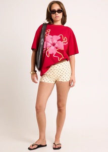 T-shirt pour femme à imprimé graphique, été, écologique, coupe ample - Product Image 2