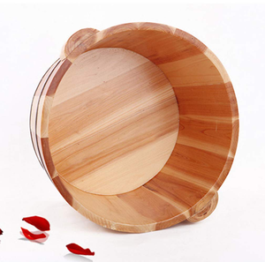 ชามนวดเท้าทำจากไม้สำหรับอ่างล้างหน้างานหัตถกรรม - Product Image 2