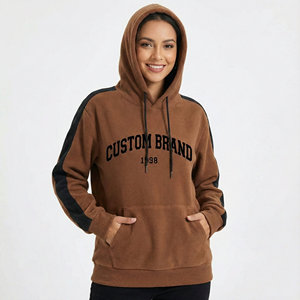 Sudaderas con Capucha de Algodón de Alta Calidad, Impresión de Logotipo Personalizado, Ajuste Holgado, Ropa Exterior, Sudaderas con Capucha para Mujer, Precio al por Mayor - Product Image 1