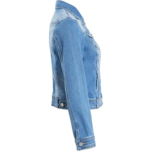 Nouvelle Arrivée - Manteau en Jean Délavé et Détressé à Manches Longues et Boutons pour Femme - Fournisseur - Product Image 2