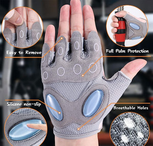 Guantes Deportivos Unisex de Alta Calidad, Personalizables, Transpirables, de Cuero, para Gimnasio, Levantamiento de Pesas, Ciclismo, con Agarre Ajustable, para Mujer, Nuevos - Product Image 5