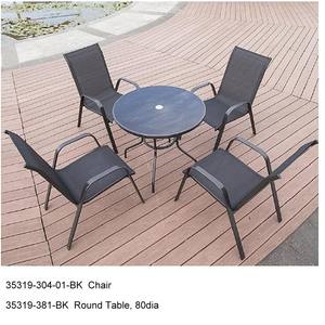 Outdoor all-iron <b>stacking</b> <b>chairs</b> - Product Image 3