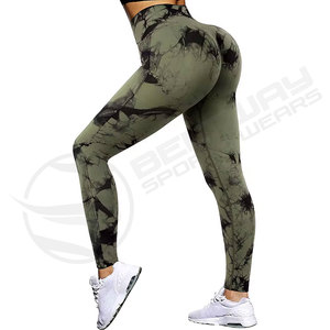 Mallas de yoga con cintura elástica, ropa de entrenamiento para mujer, mallas transpirables personalizadas para gimnasio y fitness para mujer - Product Image 4