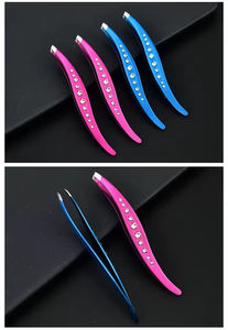 Pinza de Cejas Profesional Personalizada de Acero Inoxidable con Punta Puntiaguda, Agarre Preciso, Ecológica, Ligera, Reutilizable - Product Image 2