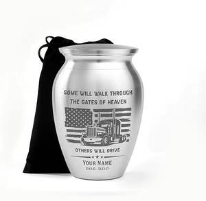 Personalized Semi Truck <b>Mini</b> <b>Urns</b> <b>for</b> Human <b>Ashes</b> Stainless Steel Keepsake <b>Urns</b> from Indian Exporter - Product Image 6