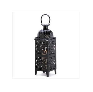 Mini linterna de vela de Metal negro marroquí personalizable de alta calidad para adornos navideños en Farmhouse Courtyard Pub Club - Product Image 2