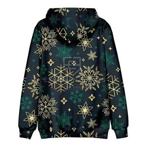 New Solid Hooded <b>Christmas</b> <b>Hoodie</b> for Men 3D Printed Winter Wear Long Sleeve 100% Cotton - Product Image 2