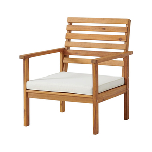 Chaise de patio en teck bon marché de style contemporain Relax Brésil-Mobilier d'extérieur ou de jardin fait à la main en Indonésie - Product Image 1