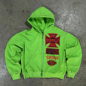 Sudadera con capucha lavada con ácido de peso pesado de gran tamaño personalizada para hombre con patrón 3D French Terry Blank para la temporada de otoño - Product Image 2