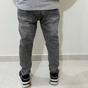 Jeans de rue haute pour hommes, nouvelle mode, pantalons droits et réguliers en denim de travail, grande taille, tricotés et brodés, vente en gros personnalisée - Product Image 2