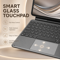 Funda con Teclado para Tablet al por Mayor OEM, Ligera, de Aluminio, con Función Inteligente de Activación/Suspensión y Teclas Resistentes a Salpicaduras