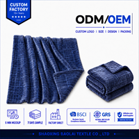 Plaid de luxe doux et moelleux en flanelle texturée gaufrée, couverture chaude et confortable pour lit, canapé et maison
