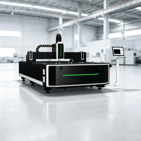 LM-1530AF 1500X3000mm Équipement de découpe laser fibre CNC à structure ouverte pour la fabrication de tôles et les enseignes publicitaires