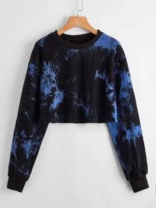 Vente chaude, sweats à capuche en polyester tie-dye personnalisés, de haute qualité, durables, respirants, pour hommes et femmes, vêtements de rue décontractés, tricotés pour l'hiver - Product Image 6