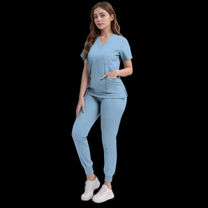 High Quality Hospital <b>Scrubs</b> Uniform <b>Set</b> Nurse Polyester Spandex Women <b>Scrub</b> <b>Sets</b> Uniforms Nursing Women Medical <b>Scrubs</b> - Product Image 3