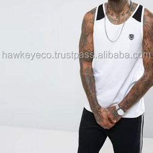 Débardeur de musculation personnalisé ODM, sans manches, t-shirt stringer, sport, entraînement, course à pied, gym, respirant, pour hommes - Product Image 5