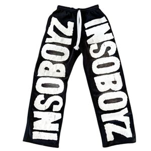 Pantalones de chándal de lana de algodón de alta calidad unisex, estilo informal transpirable de talla grande personalizado para hombres y mujeres para el invierno - Product Image 1