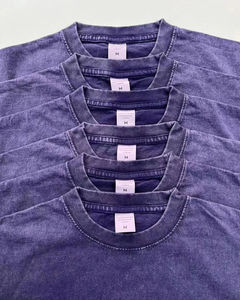 Camisetas de manga corta con logotipo personalizado para hombre, camisetas lavadas con ácido, nuevo diseño de moda, camisetas lavadas con ácido con logotipo personalizado de buena calidad, venta al por mayor - Product Image 2