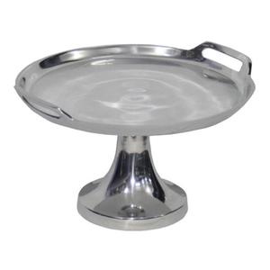 Support de serveur de gâteau décoratif à dessus arrondi en bois avec support de dessert de gâteau à Base en métal pour l'événement de Noël et d'autres décorations de fête - Product Image 2