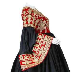 Robe afghane Kuchi faite à la main avec des fils colorés Tenue tribale Kuchi fabriquée à la main avec des points fins - Product Image 6