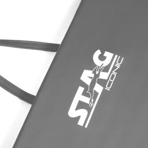 Tapis de gymnastique Stag Iconic 3m, tapis de gymnastique gris haute densité avec design portable, absorption des chocs, compagnon d'entraînement ultime - Product Image 5