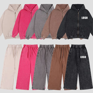 Conjunto Deportivo para Hombre con Lavado Ácido, Transpirable, con Capucha, Logotipo Personalizado, Tallas Grandes, Venta al Por Mayor para Invierno 2026 - Product Image 1