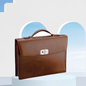 Bolsa de Negocios para Portátil de Lujo, Personalizada con Logotipo en Relieve, de Cuero Genuino, Suave, de Gran Capacidad, Impermeable y Duradera, de Un Solo Hombro y Cruzada - Product Image 6