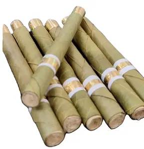 Geschmackvolle langsame und gleichbleibende brennende Blattrollen genießen Sie bio-Palmenblattrollen King-Size-Palmenblattrollen mit Holz- und Glasspitzen