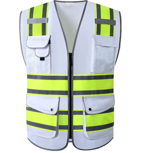 Gilet de sécurité en polyester personnalisable, bande réfléchissante haute visibilité, 5 cm, disponible en plusieurs couleurs, tailles pour hommes, femmes et enfants - Product Image 1