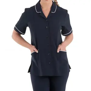 Uniformes domésticos personalizados en tela de algodón y poliéster, uniformes médicos - Product Image 3